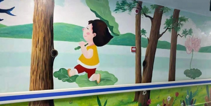 每一幅墙体彩绘均是独一无二的