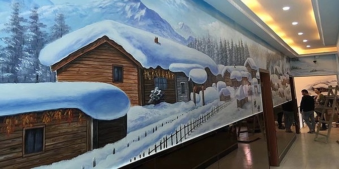 墙体彩绘公司告诉你怎么画彩绘